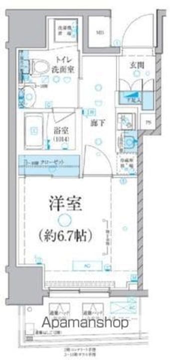 ベルシード横濱大通り公園の間取り