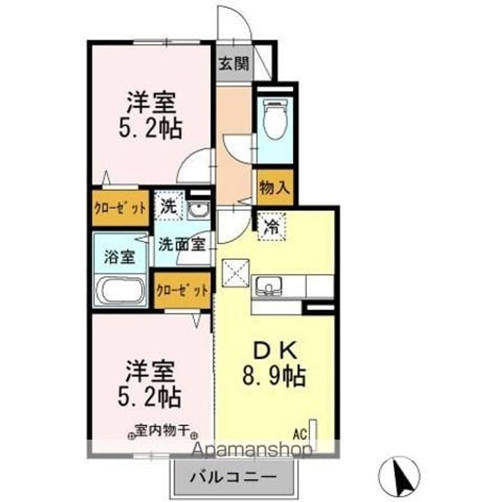 郡山ガーデン ローズガーデンの間取り