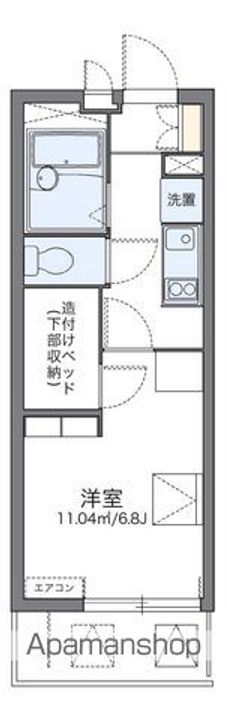 レオパレス八筋町の間取り