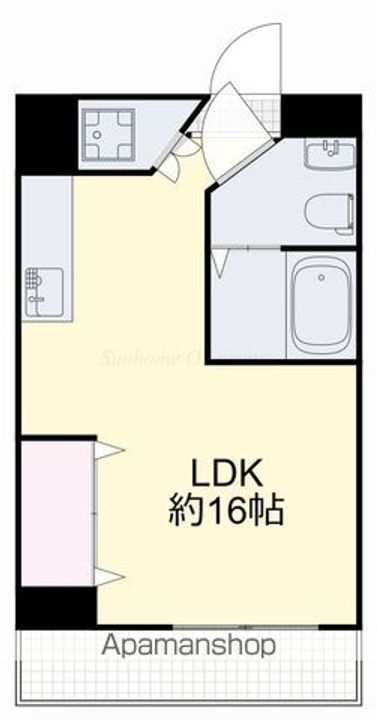 マンションニューヨーク医大東の間取り