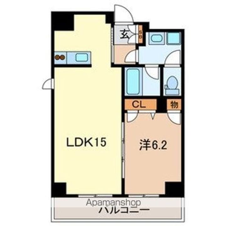 旭ビル サンライズレジデンス206号室の間取り