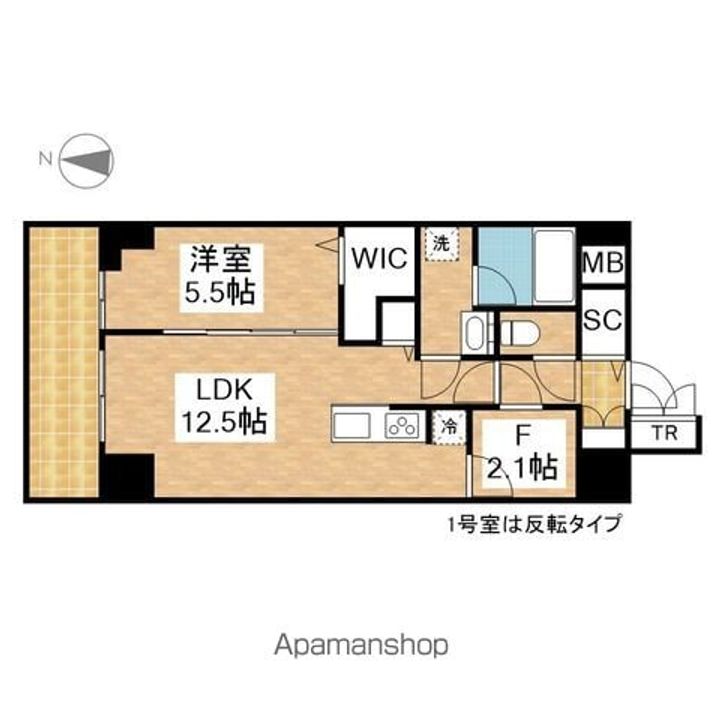 愛知県名古屋市東区泉2丁目の賃貸マンションの間取り
