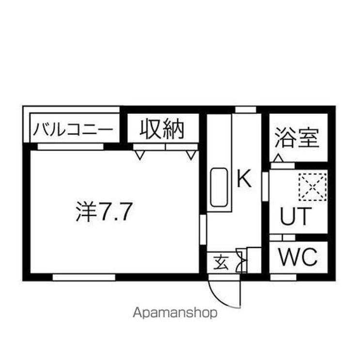 愛知県名古屋市北区上飯田南町5丁目の賃貸アパートの間取り