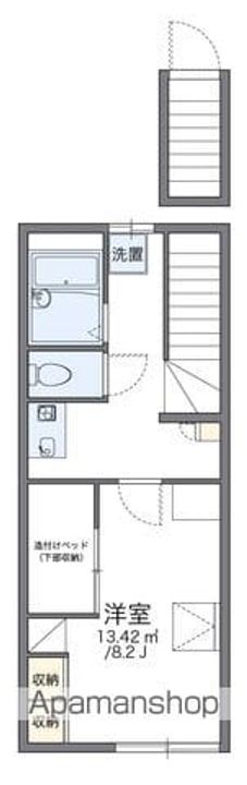 レオパレス南ヶ丘203の間取り