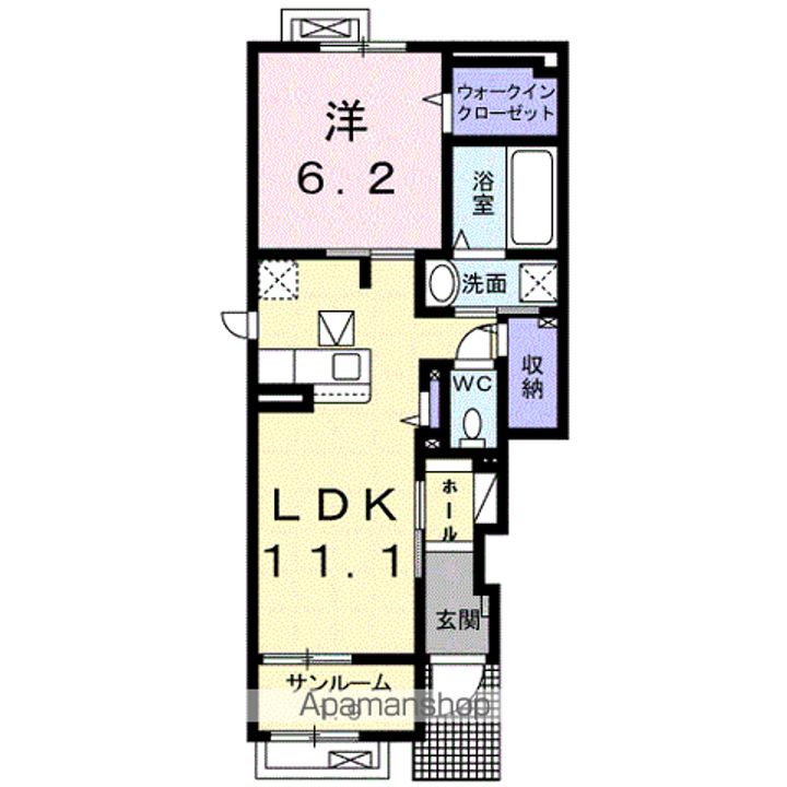 ココ・ヒルズ Ⅰの間取り