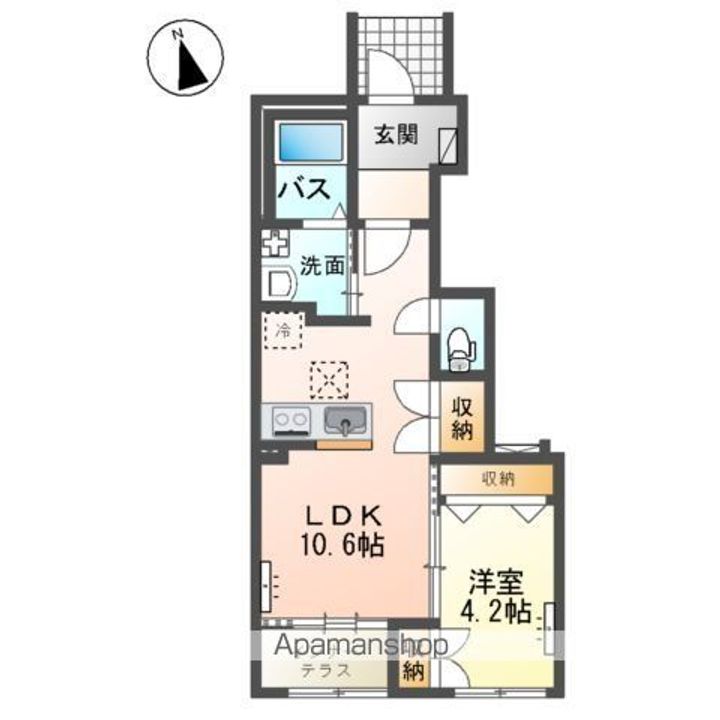 仮)阿見町阿見アパートの間取り