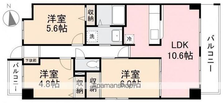 サンフォーレ98204の間取り