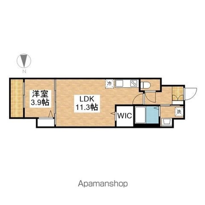 GRAND SOLEIL大須白川1001の間取り