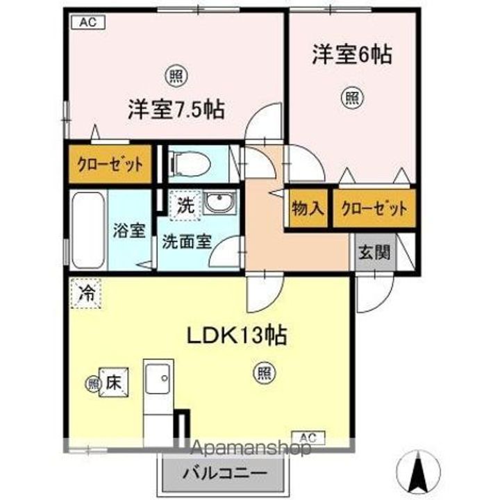 シャルマン古川 ABの間取り