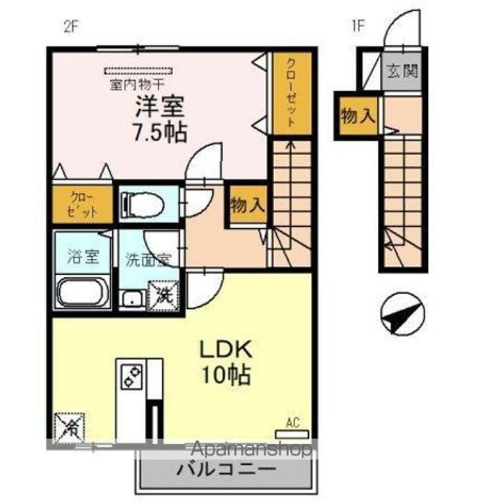 モンソレーユ Eの間取り