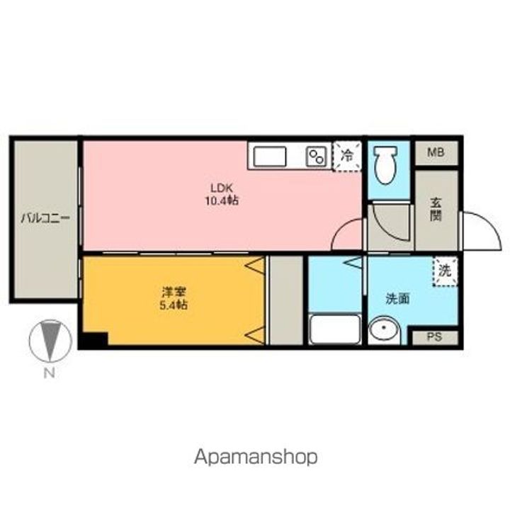 愛知県名古屋市中区栄1丁目の賃貸マンションの間取り