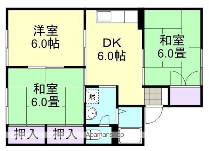 アンソレイユ尾﨑A棟の間取り