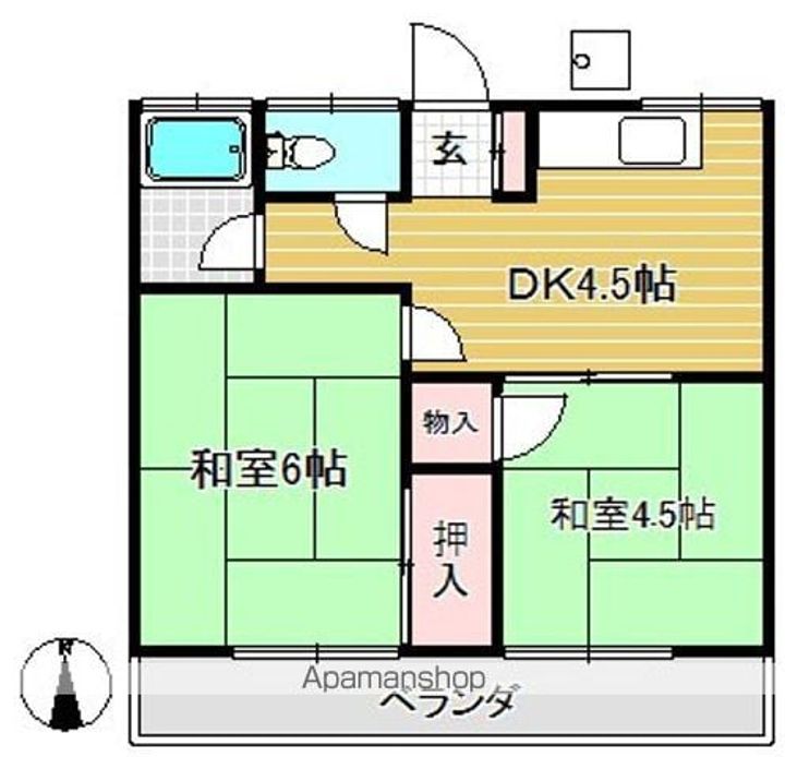 第1みのり荘の間取り