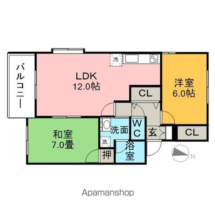 サンライズ平塚の間取り