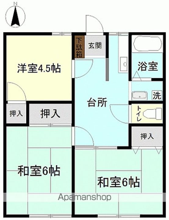 ソウシャルハイツ101の間取り
