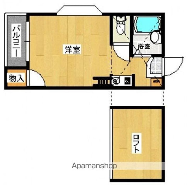 リュミエール箱崎宮前B202号室の間取り