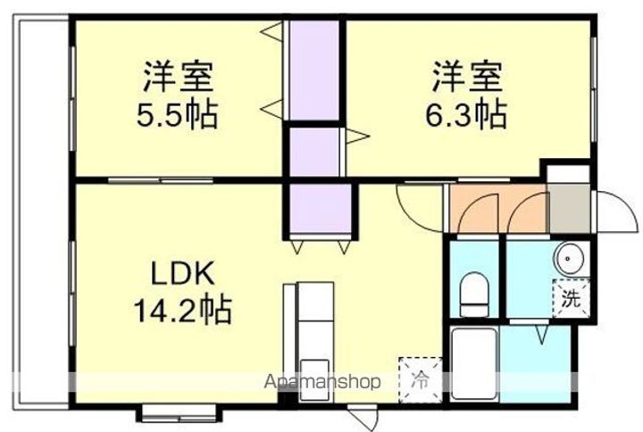 グランメールKの間取り
