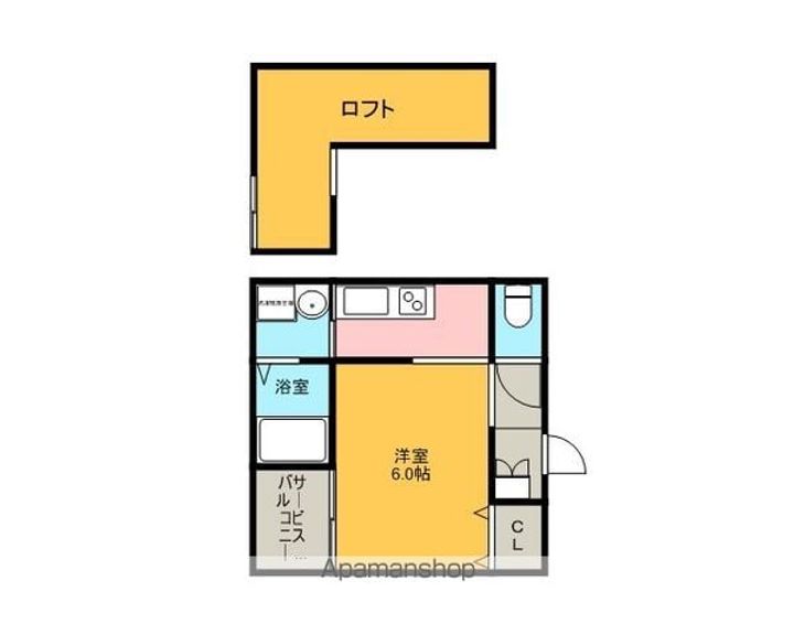 愛知県名古屋市北区大曽根4丁目の賃貸アパートの間取り