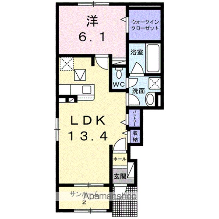 クレールⅣ Aの間取り