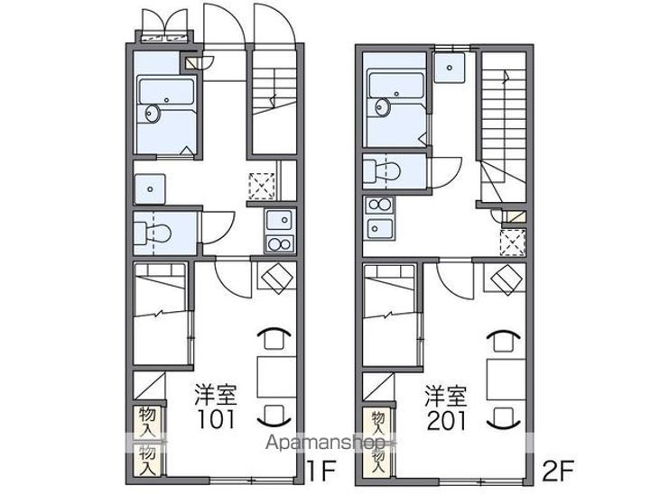 レオパレスMY中山210の間取り
