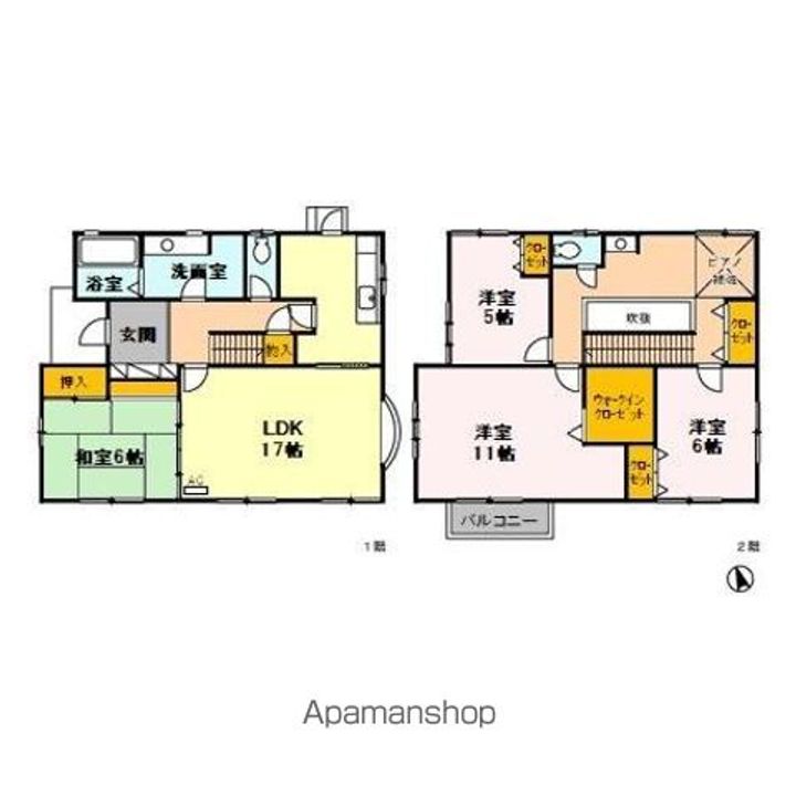 ちはら台南貸家の間取り