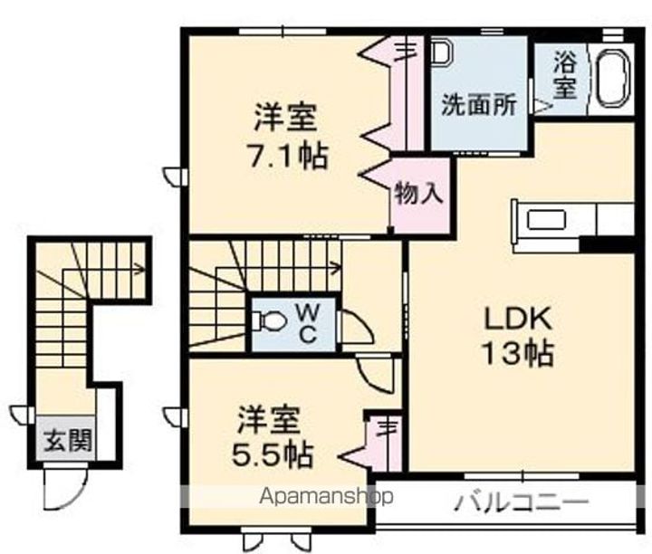 クレール B棟の間取り