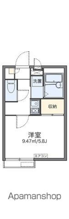 レオパレスメンターズハウスの間取り