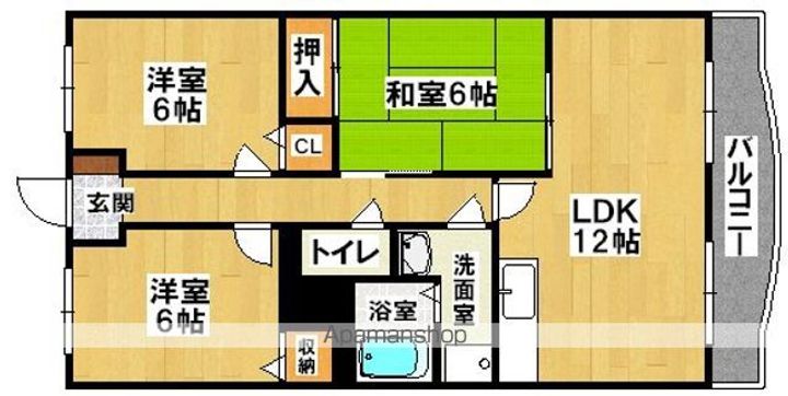 ガーデンストーン中百舌鳥106の間取り