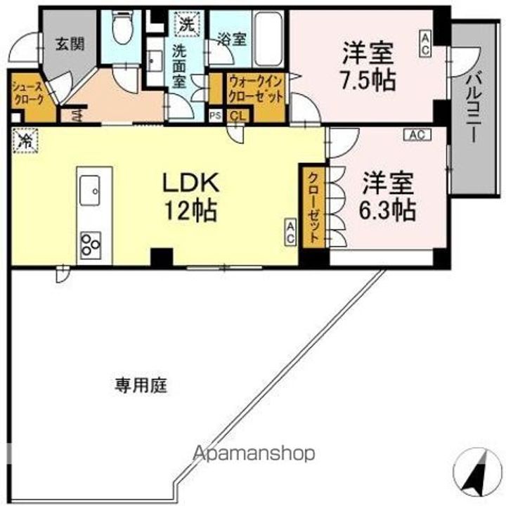 プライム フォレスト 百合ケ丘の間取り