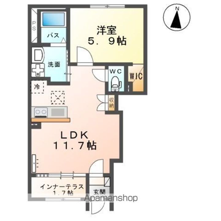 リバレイン南川の間取り