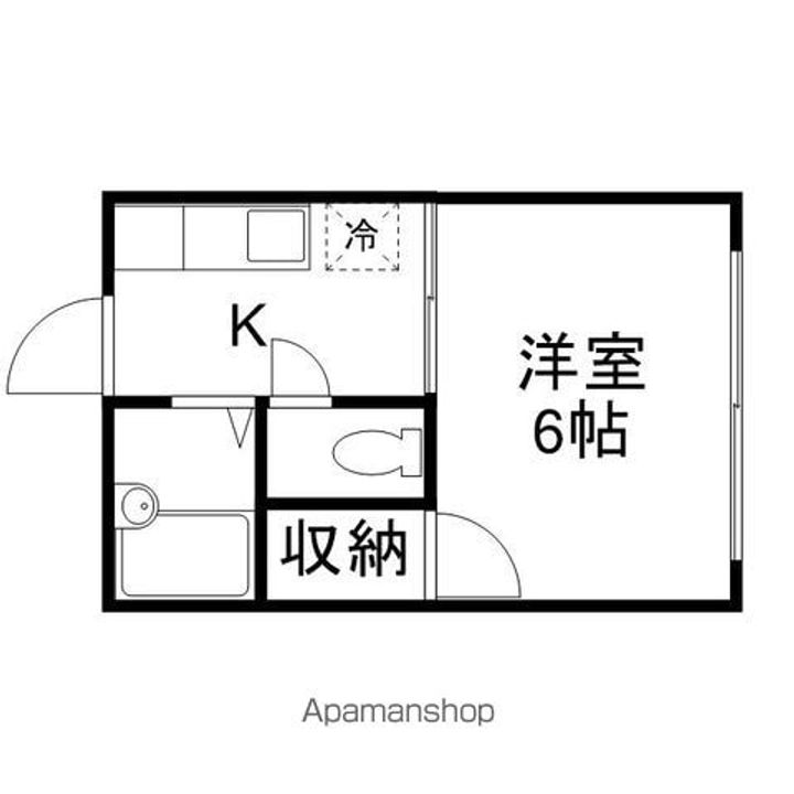 岡山県岡山市東区瀬戸町下の賃貸アパートの間取り