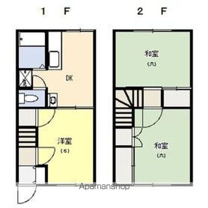 新潟県新潟市中央区本馬越2丁目の賃貸アパートの間取り