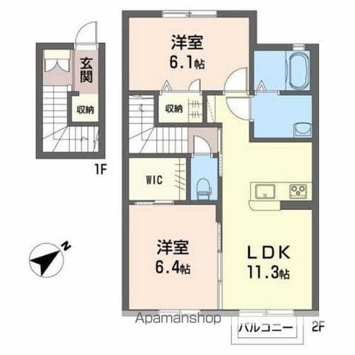 シャーメゾン港北の間取り