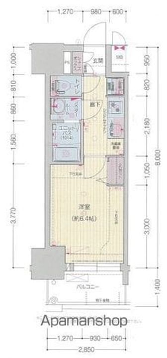 愛知県名古屋市中区新栄2丁目の賃貸マンションの間取り
