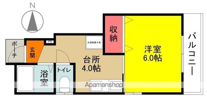 ブルースカイハイツ鎌田106の間取り