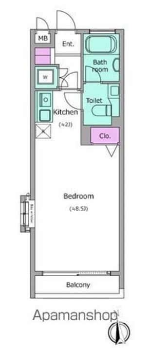 レジディア笹塚の間取り