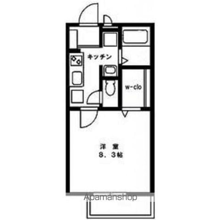 カーサはるひ野102号室の間取り