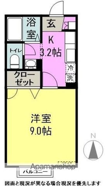 ディアスレザンB103の間取り