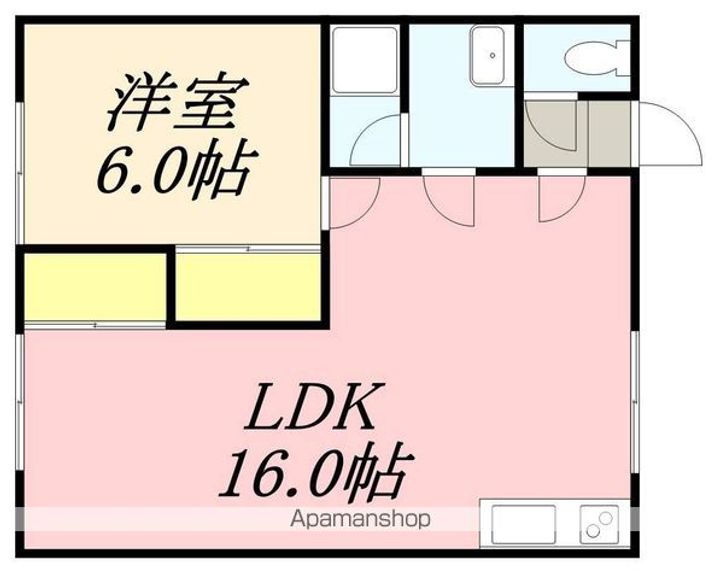 コーポ衣笠 NO52-1の間取り