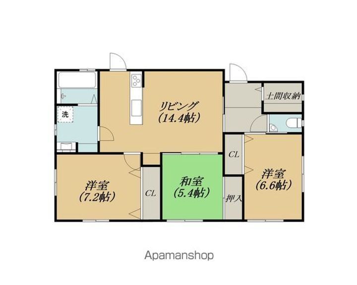 滋賀県長浜市祇園町(一戸建)の賃貸物件戸建ての間取り