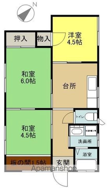 第二中央ハイツの間取り