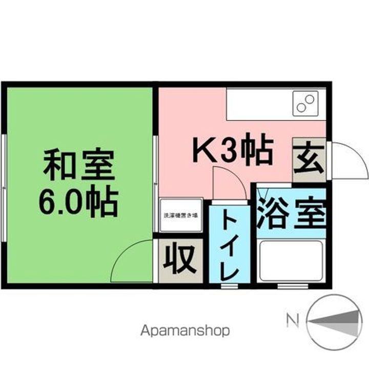 アシオハイツ101の間取り