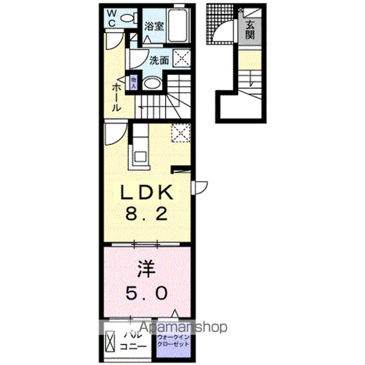 アンド ザ ブルー Ⅱの間取り