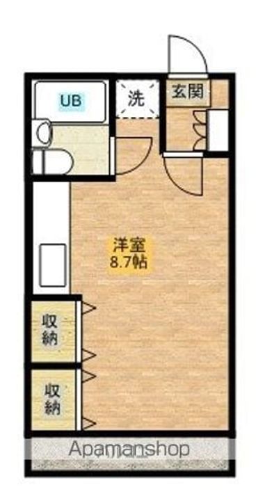 福井県敦賀市中央町2丁目の賃貸アパートの間取り