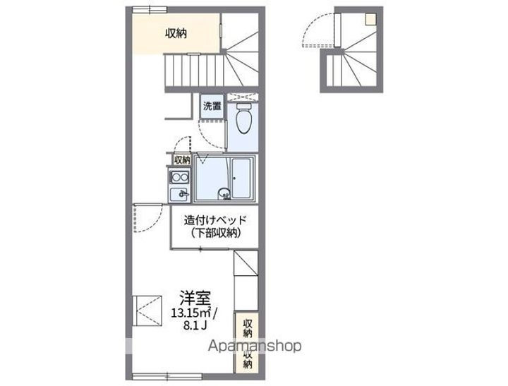 レオパレスケリュスA201の間取り