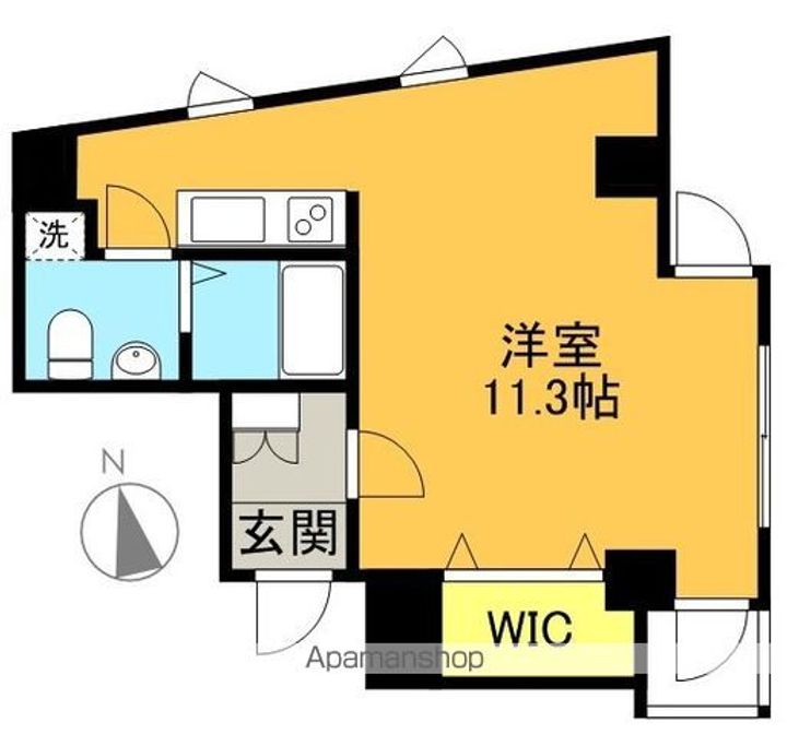 東京都世田谷区松原5丁目の賃貸マンションの間取り