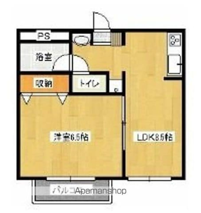 岩手県滝沢市穴口の賃貸アパートの間取り