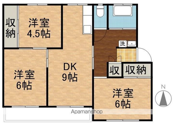 ヒルトップ長野の間取り