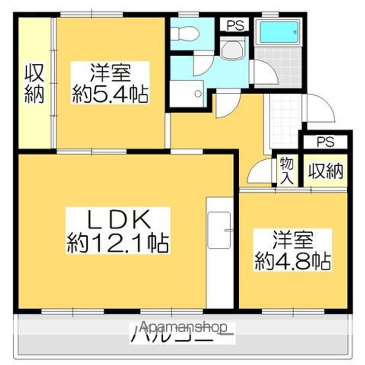 ヴィラナリー屋島4号棟303の間取り