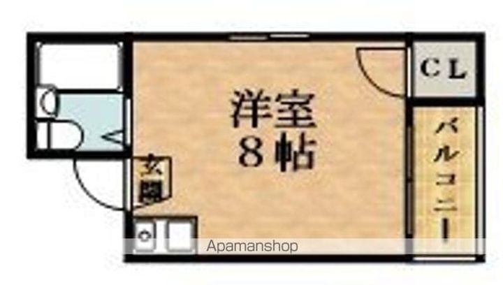 麗風館402の間取り
